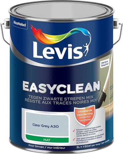 Levis - Easyclean Tegen Zwarte Strepen Mix - Clear Grey A30 - Mengverf - 5 L