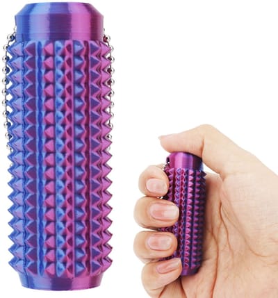 ZEYNOMAX- Fidget-sleutelhanger Draagbaar - Spiky Grippie Stim - Sensorisch Fidget-speeltje - Ontspanning - Focus - 7x2,5 cm - Fidgettoy