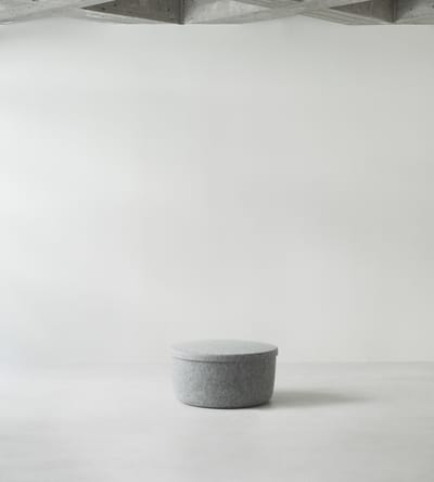 Normann Copenhagen Hide Storage Poef - grijs - large