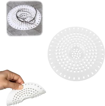 Douchehaar met zuignap, haarfilter en afvoerbescherming voor keuken en badkamer, voorkomt verstoppingen en haarophoping