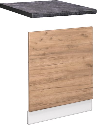 Vicco Fame-Line Frontpaneel – 60 cm, WB Antraciet Krachtige eik goud