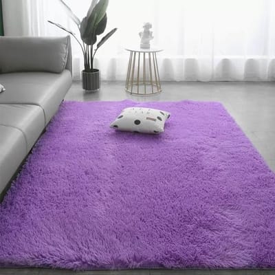 Tapijt voor woonkamer Pluizig slaapkamerkleed Home Decor Venster Nachtkastje Tapijten Dikke tapijten Zacht fluweel Hoge kwaliteit mat 140X200cm(55X78.7In) paars