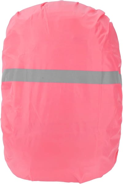 Rugzak Regenhoes, Waterdichte Rugzakhoes, Polyester Rugzakhoes voor Buitensporten Wandelen Fietsen, Medium, Roze