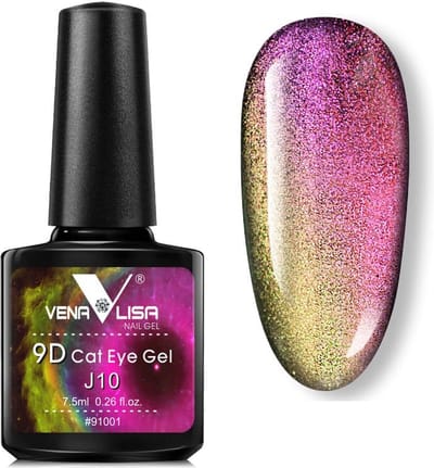 Venalisa UV Cat Eye Gellak - 7.5 ml - J10 - Glitter Gellak - Cat Eye Gellak - Gellak Cat Eye - Gellak Kleuren - Venalisa Gellak - Gellak Nagellak