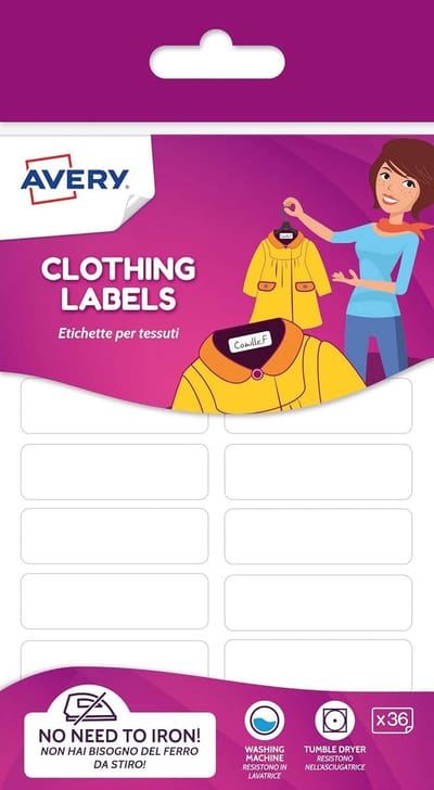 Strijkvrije Kledingetiketten voor Textiel - Naamlabels Wasbestendig