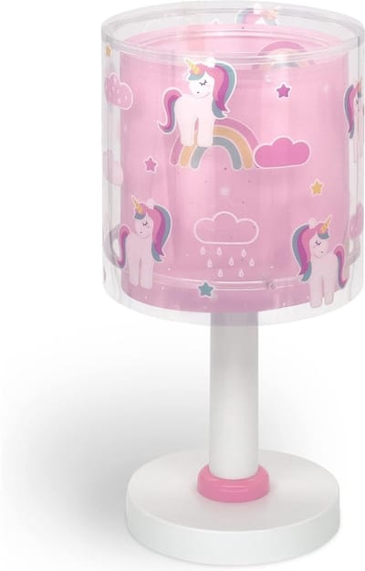 Nexvo® Tafellamp Kinderkamer - Kndernachtlampen - Bureaulamp Kinderkamer - Roze - ‎15cm x 15cm x 30cm