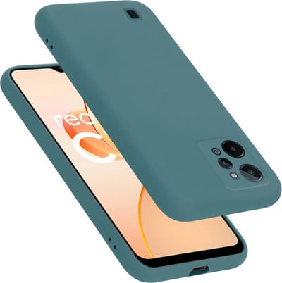 Cadorabo Hoesje geschikt voor Realme C31 in LIQUID GROEN - Beschermhoes gemaakt van flexibel TPU silicone Case Cover