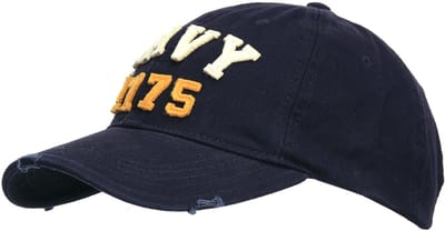 Fostex Garments - Baseball cap stone washed navy 1775 (kleur: Blauw / maat: NVT)