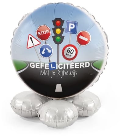 Rijbewijs - Ballonnen set met standaard - Everloon