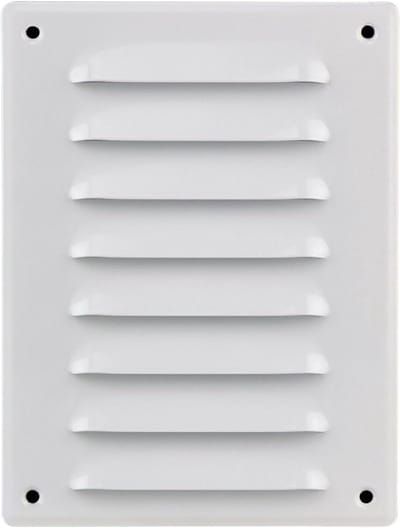 Metalen Ventilcatierooster Wit 140x190 mm met Insectengaas en Knaagdierbescherming
