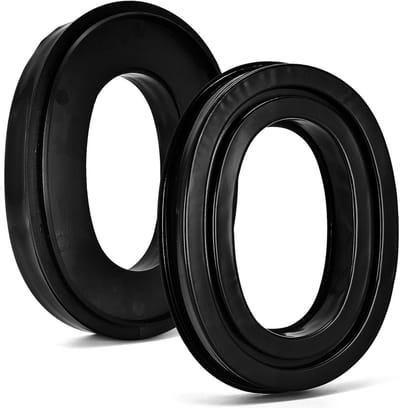 SnelShoppen - 2-Pack Oorkussens voor Earmuffs - Zachte Silicone en Geheugenfoam - Geluidsisolatie voor 3M Peltor Earmuffs - Makkelijk te Bevestigen -