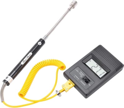 Digitale K-type Sensor Thermometer met LCD Scherm - Temperatuur Detector van -50 tot 500°C voor Nauwkeurige Metingen