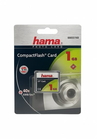 Hama CompactFlash Geheugenkaart 1GB – Voor Digitale Camera’s en Apparaten