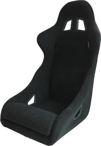 AutoStyle Sportstoel 'K12 Wide' - Zwart - Vaste rugleuning - incl. sledes