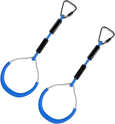 Gymnastiekringen - Schommelringen Klimringen - Buiten Trainen - Robuuste Constructie - 2 stuks - Blauw