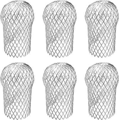 Dakgootbeschermers - Gootfilters - Voorkom Verstoppingen - Sterke Aluminium Constructie - 6 Stuks - Zilverkleurig