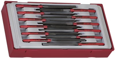 Set naaldvijlen TT1 tray 12 delig Teng Tools