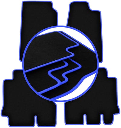 CARLUX-BLUE automatten voor: Jeep Wrangler III JK off-road (2006-2017)