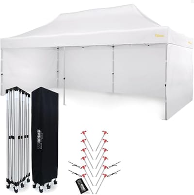 Waterdichte partytent 3x6 m met opvouwbaar ontwerp en sterke stabiliteit