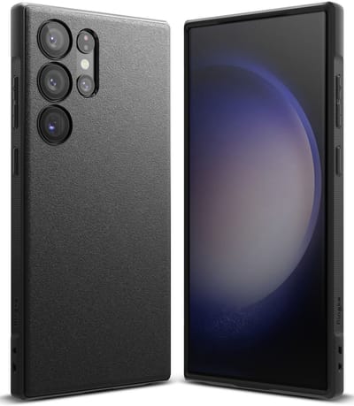 Ringke Onyx Hoesje Geschikt voor Samsung Galaxy S23 Ultra TPU Back Cover Zwart