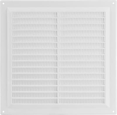 Ventilatierooster - Luchtventiel Rooster - Ventilatie Binnen - Insectenbescherming - 25x25 cm - Wit
