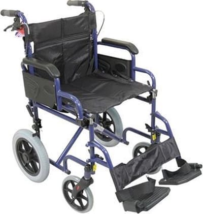 Aidapt Rolstoel - Opvouwbaar - Blauw