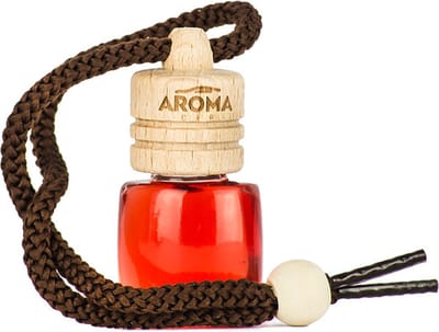 AROMA CAR AROMA Hout Luchtverfrisser ANTITABAK Langdurige Frisheid Natuurlijk Houtgeur Bruin