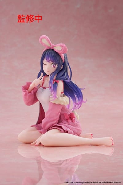 Taito Prize Oshi no Ko PVC Statue Desktop Cute Figure Ai (Rabbit Room Wear ver.) 13 cm Beeld