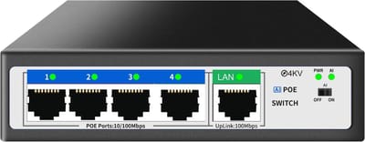 Netwerk Switch - 5 Poorten - Internet Splitter - Ethernet - 52 Watt - Voor Internetkabel - IP Monitoring Ideaal
