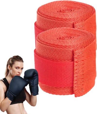 Bokszak Bandage - Handschoen Wraps - Training Bescherming - Hoge Elasticiteit - 100 g - Rood