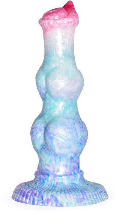 Kiotos Monstar Dildo Beast Nr. 76 Morghul - roze/wit/blauw/paars