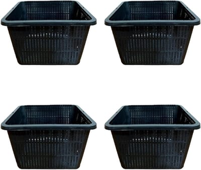 Plantenmanden Hydrocultuur - Net Potten - Waterplanten Kweken - Optimale Wortelventilatie - 228 cm Vierkant - Zwart