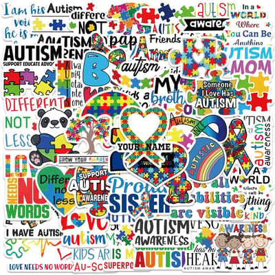 10 30 50 stuks Autisme Stickers Autisme Bewustzijn Scrapbook Waterdicht PVC Creatieve Telefoon Laptop Doe-het-zelf Auto Sticker Stickers Kinderen Speelgoed