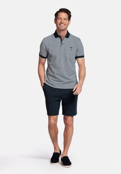 Baileys Pastel Blue Standaard korte mouw Print Polo 515227 62