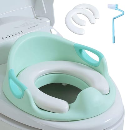 Toiletbril voor Kinderen met Rugleuning en Kussengreep - Geschikt voor Ronde en Ovale Toiletten