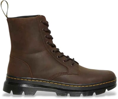 Dr. Martens - COMBS LEATHER DARK BROWN - Vrije tijd half-hoogHeren veterschoenHeren sneakers - Kleur: Bruin - Maat: 42