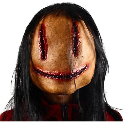 Horror Geest Latex Masker Masquerade Feest Rollenspel Requisieten Spookhuis Trick Masker Ghost Monster Mask brown