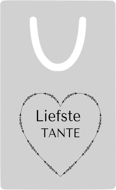 Hacebo® - liefste tante metalen boekenlegger - Tante - de liefste tante - verjaardag - cadeautje voor tante - tante artikelen - kado - geschenk Bladwijzer boekenleggers - 7.6 cm x 5cm