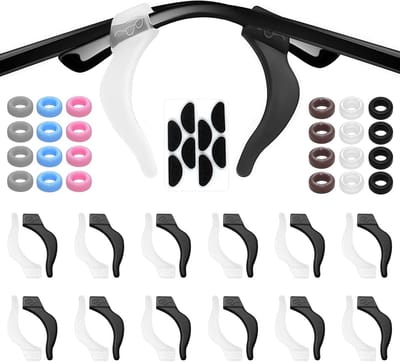 Universele oorbeugelhaakkit - Set van 16, antislip brillenpootjes - Accessoires voor brilbeugel - Siliconen slipstop