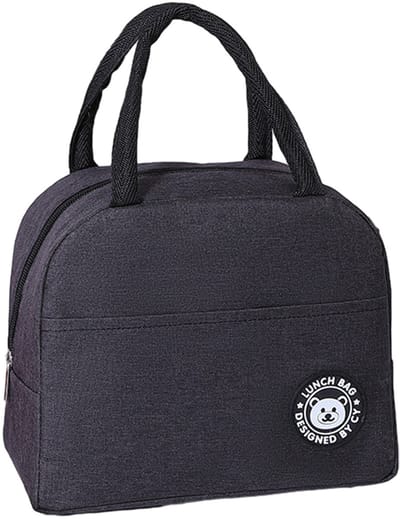 Isolerende Lunchbox Tas - Thermische Boodschappentas voor Werk/School - Waterdicht en Duurzaam - Zwart - 1 stuk