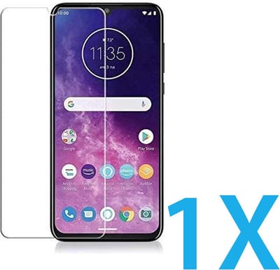 Glasplaatje Geschikt voor: Motorola Moto One Zoom - 1x Screenprotector - screen protector - glas - bescherm - beschermglas