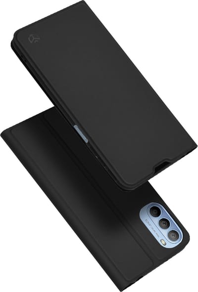 Hoesje geschikt voor Motorola Moto G41 / Moto G31 - Techsuit Magskin Book Wallet Case - Zwart