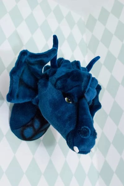 Wild and Soft Dierenkop Draak Blauw Elsa