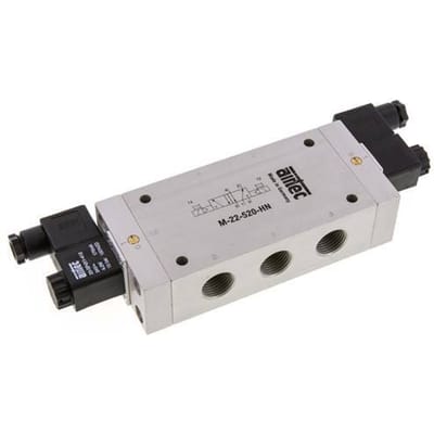 5/2 G1/2'' Bi-Stabiel Magneetventiel 230V AC 1-10bar/14-140psi Airtec