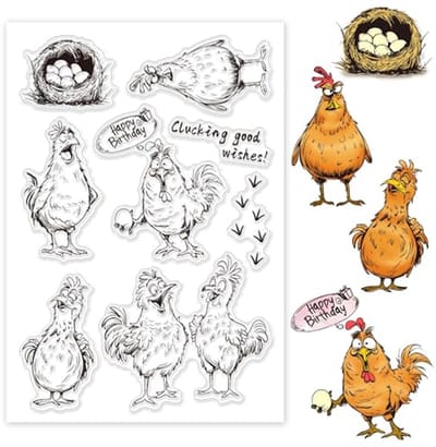 Stempelset Dieren - Creatieve Stempels - Kaarten Maken - Herbruikbaar Siliconen - 16x11cm - Transparant