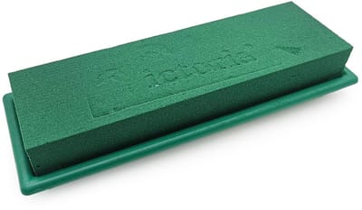 Mech-Mech Table Deco MIDI - Florale Spons - Groen - 23,5 × 7 × 4 cm - Met Onderzetter