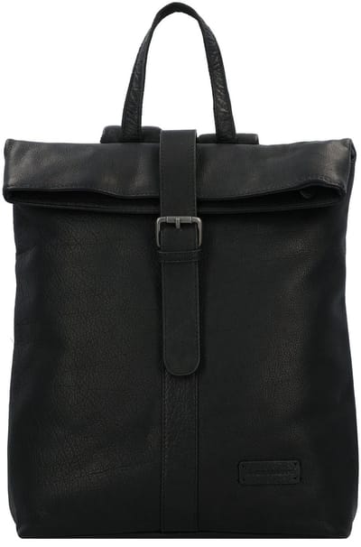 Jack Kinsky Porto Dagrugzak Leer 37 cm Laptop compartiment - 38cm (15 duim) - schwarz