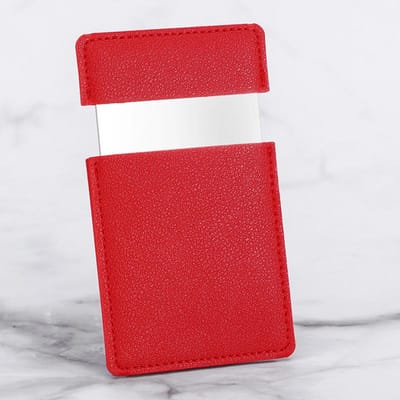 Ultradunne make-upspiegel, make-upspiegel, cosmetische make-upzak, rechthoekig, opvouwbaar, compact, opvouwbare make-upspiegels, onbreekbaar