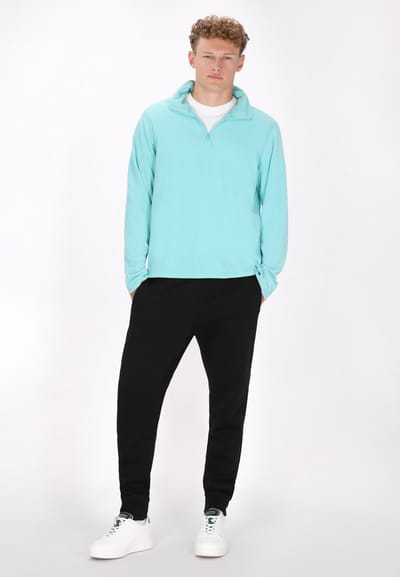 Mo Fleece trui Heren turkoois