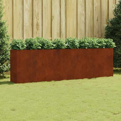 vidaXL - Plantenbak - verhoogd - 280x40x80 - cm - cortenstaal